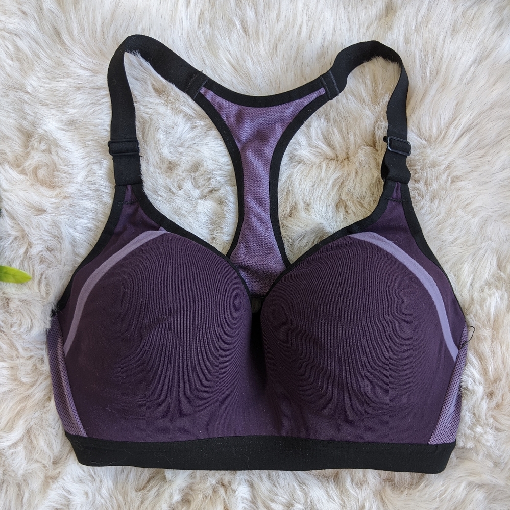 NWOT Victoria's Secret sports bra 32D purple mesh